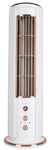 Mini Ventilador de Escritorio, Ventilador sin Aspas de 3 Velocidades para Enfriar Espacios Grandes, Compacto con Control Remoto, 12,6 X 3,9 X 3,9 Pulgadas para el Hogar