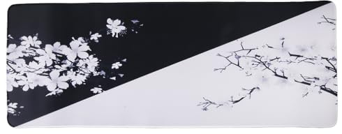lachineuse - Tapis DE Souris XXL - Cherry Blossom - Japon en Fleurs - 800 X 300 X 3 mm - Déco Japonaise - Antidérapant et Résistant à l'eau - Déco Bureau - Idée Cadeau Japon Asie