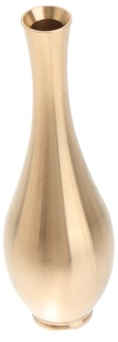 STOBAZA 2 STK Vase aus reinem Kupfer Mittelstück Blumenvase Bodenvase künstliches para Blumenbehältervase Heimzubehör büro Dekoration Office Decoration Wohnkultur Kupfervase Retro-Vase
