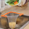 GEEKHOM Küchenspüle Dreieckhalter Filter, Eckensieb für die Spüle mit 2 Halter und 100 Stück Filternetzbeuteln Waschbecken Dreieck Tri-Holder Filter für Vegtable Obst Gadget Schwamm, Orange