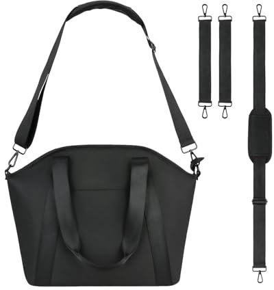 Wickeltasche für Kinderwagen | Wickeltasche groß | Wickeltasche aus PU-Leder | wasserdichte Mama-Tasche | Wickeltasche mit großem Fassungsvermögen | Milchflaschenhalter, Schwarz, riferimento