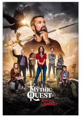 MAYLOVELY TV-Serie Mythic Quest-Poster, Leinwand-Poster, Wandkunst, Dekordruck, Bild, Gemälde für Wohnzimmer, Schlafzimmer, Dekoration, 30 x 45 cm
