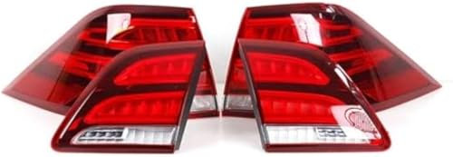 RUIHAHA Auto Rückleuchten für Benz ML Class W166 Tail Lights 2012-2015 Rücklicht Montage Heckleuchte Rückleuchte Hintere Bremsleuchte Hinten Stop Indicator Light Ersatz Einbauteile