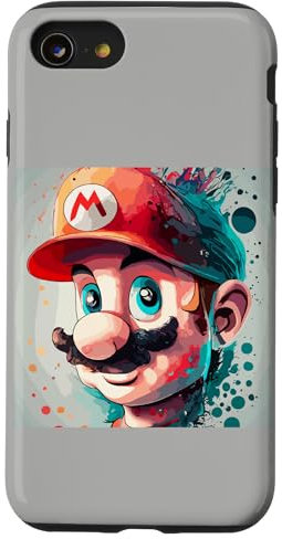 iPhone SE (2020) / 7 / 8 Mario 90s Cartoon Meme - Retro Gaming Fun Case