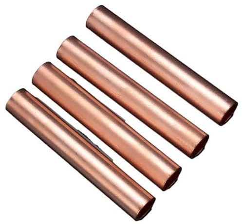 5/10PCS GT-10-120mm2 Kupfer Draht Kabel Loch Passing Anschluss Hülse Rohr Ferrule Anschluss Crimp Terminal Beizen Rot kupfer(GT-95mm2,10PCS)