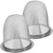 NAMOARLY 1 Juego Colador De Tetera Infusor De Té Coladores De Filtro De Té De Malla Tetera Eléctrica Taza De Té Infusor De Tetera Colador De Té Acero Inoxidable Silver 2 Piezas