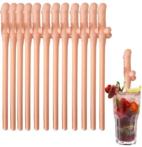 12pcs Skin Hen Party Straws Hen Do Straw Drinking,Reusable Straws for Parties,Funny Cocktail Straws Naughty Drinking Straw for Bachelorette Birthday Wedding Bride to Be Hen Night Party Decorations