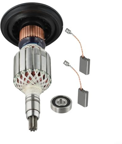 Für ROTOR Anker Ersatzsatz für Bosch Abbruchhammer GBH11DE & für GSH11E mit 2 Kohlebürsten und Lager
