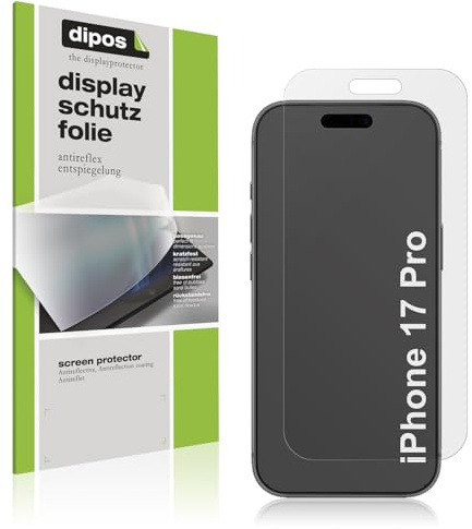 dipos I 4x Schutzfolie matt passend für Apple iPhone 17 Pro Folie Displayschutzfolie, Ultra-Dünn, Case-Friendly, Fingerprint-Kompatibel