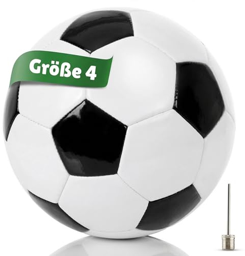 FussiStar Fußball Größe 4 in schwarz-weiß