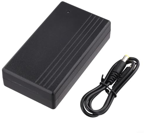 12V 2A 22.2W UPS Uninterruptible Backup Power Supply for CCTV Camera, Router and Security System - Black ABS DC Power Battery