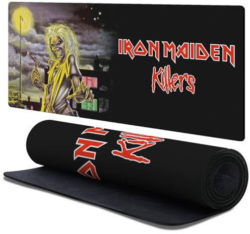 Head Case Designs Officially Licensed Iron Maiden Killers Graphic Art 37.4 x 15.75 x 0.16 inches (900 x 400 mm) - XL Gaming Office Desk PC Keyboard Mouse Mat Pad
