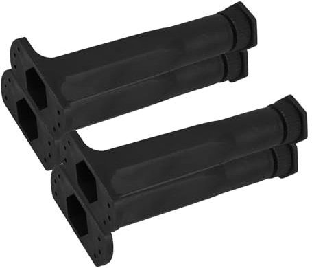Operitacx Pieds de Support Réglables pour Lit 18-34 Cm, Jeu de 4 Pièces en Métal Robuste, Pieds de Meubles Maison Polyvalents pour Sommier, Rallonges de Lit et Support Mobilier Polyvalent