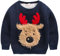Happy Cherry Jungen Pullover Kids Warme Sweatshirt Streetwear Oberbekleidung, Jungen,für Körpergröße 90-130cm (Dunkelblau, Empfehlende Körpergröße: 95-100cm)