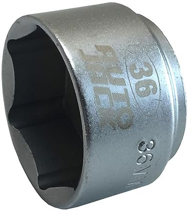 Autojack 36mm 3/8 Inch Square Drive Low Profile Oil Filter Socket Garage Removal Tool