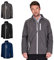 Island GREEN Essentials Mens Golf Full Zip Waterproof Jacket, Charcoal/White, 2X-Large