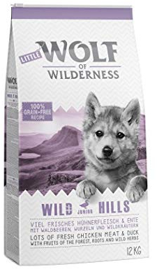Little Wolf of Wilderness Junior-Hundefutter, Wild Hills“ – Ente. Gesundes, ausgewogenes Hundefutter