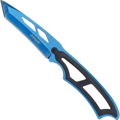 Neckknife Blau eloxiert