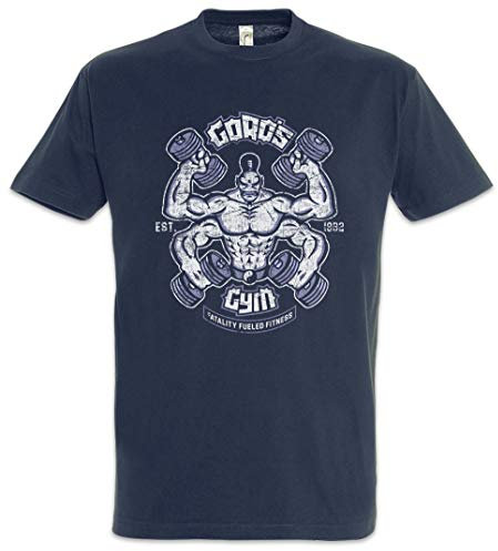 Urban Backwoods Goro's Gym Herren T-Shirt Blau Größe S