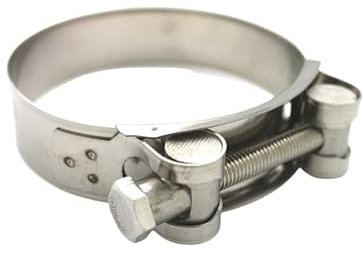 Mikalor Style High Strength Stainless Steel T-Bolt Pipe Clamps (60-63mm)