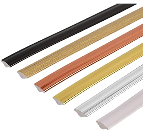 5M Deckenleisten Selbstklebende - Flexible Viertelstab Biegeleiste PVC, Winkelprofil Abdeckleiste Kunststoff-Profil Leiste, Selbstklebende Zierleisten Sparpaket, Selbstklebend, Wasserdichte Zierleiste