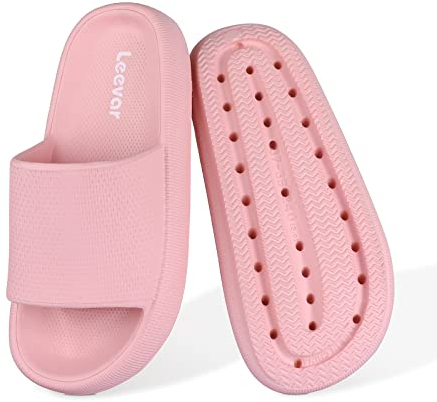 Leevar pantofole ciabatte donna uomo scarpe nuvola piattaforma spessa estate spiaggia eva suola morbida sandali scivolo doccia ad asciugatura rapida bagno massaggio piscina palestra casa pantofole