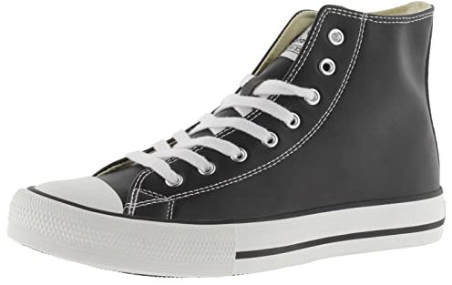 victoria Botín Tribu Efecto Piel & Cordones Blancos 1065175 para Mujer Negro 40