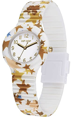 Hip Hop Damen Analog Quarz Uhr mit Silikon Armband HWU1121