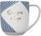 DRAEGER PARIS 1886 - Taza de Cerámica con Mensaje Personalizado - Diseño Elegante en Azul/Rosa con Detalles en Oro - 320 ml - Apta para Lavavajillas - Presentación en Caja Decorativa