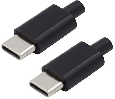 CY DIY OEM 24Pin USB-C Stecker USB Typ C Stecker 100W PD USB 2.0 Daten mit Gehäuseabdeckung 2Pcs