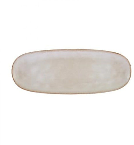 KARACA Aria Reactive Serving Plate, 38 cm, Beige, Elegance, Organic Design, Kitchen, Dining Room & Outdoor, Colours and Patterns, Elegant and Unique Design