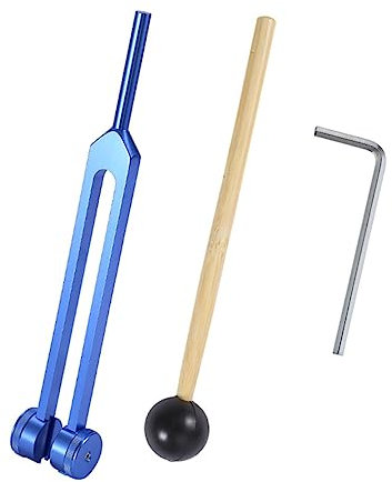 Vaguelly Stimmgabel Mit Resonanzschale 128 Hz Ohrreinigungsgabel Aluminiumlegierung Ergonomischer Griff Für Bequemes Tragen