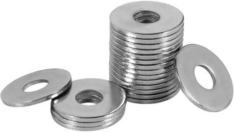 FOMGIIN Rondelle Acciaio Inox M5 x 15mm, 50 Pezzi Metaliche Piatte Rondella Piana 304, Rondelle grandi Alzaporta Rondelle O Ring, DIN 9021 / ISO 7093, Rondelles Carrozzeria A2 V2A in Piatta Acciaio