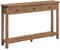 VASAGLE Table Console, Table d'Entrée avec 3 Tiroirs et Étagère de Rangement, pour Entrée, Salon, Style Campagnard, Marron Miel LNT142K41