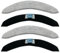 HMHAMA Lot de 4 serpillères de rechange pour aspirateur robot iRobot Roomba Combo j7/j7+/ J9+, en microfibre, lavables, doux