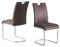 Esszimmerstühle Ella 2er Set | Küchenstuhl Bürostuhl Schwingstuhl Freischwinger Stühle für Küche, Esszimmer, Büro | Industrial modernes Design | Kunstleder Anthrazit, 11121-ANTR-2