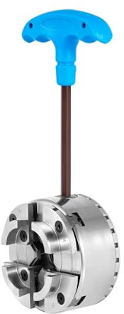 Mandrino a 4 ganasce M33 per tornio, mandrino autocentrante utilizzato per tornio in legno, acciaio 40 cr, campo di serraggio 96 – 125 mm