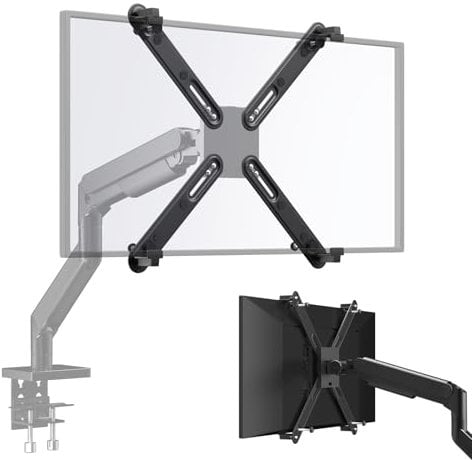 Adaptateur non VESA pour écrans de 17 à 32 sans trous arrière, adaptateur VESA pour support de moniteur avec VESA 75 x 75 à 100 x 100 mm, charge maximale : 10 kg