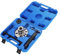 10T Hydraulik Radnaben Werkzeug Hydraulischer Antriebswelle Ausdrücker Abzieher,10T Hydraulischer Radlager 4-Loch oder 5-Loch-Räder,45# Kohlenstoffstahl Ausrichtlöcher (Blau) mit Transportkoffer
