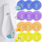 SUQ 12PCS Urinal Screen Deodorizer, Splash Mats, Urinal Screen Deodorizer Mats, Splash Free Urinal Mats, Odor Neutralizer Urinal Screens, Ocean, lemon, orange, lavender flavor, for Restrooms, Office