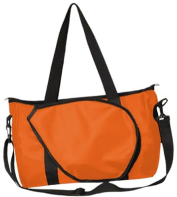 QSTDGVPW Mehrzweck Tennistasche Zur Aufbewahrung von Schlägern mit Abnehmbarem Riemen, Orange
