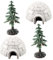 Veemoon Mini Iglu Set Mit Weihnachtsbaum Deko Und Realistischen Figuren – 1 Set Für Kreative Sandtischdekoration - Kuchenaufsatz Und Frühes Lernen Für