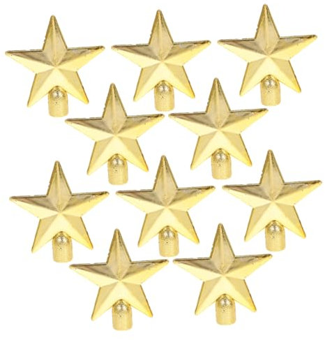 Weihnachten Geschenkideen Kleiner Weihnachtsbaumspitze Stern 10 Stück Gold