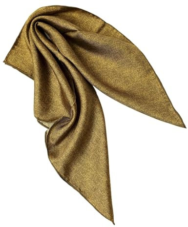 Prettystern Seidenhalstuch Damen Herren kleines Seidentuch Nickituch Sommer Frühling Bandana Stirntuch 56B Gelbgrün