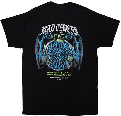 Rock Off Officially Licensed Products Bad Omens Gothic T Shirt M Black