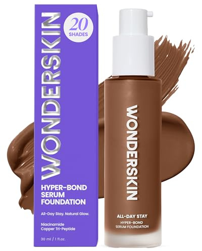 Wonderskin Serum Foundation - Hyper Bond All-Day Stay Waterproof Makeup | Lightweight serum, neutral foundation delivers waterproof, longwear coverage with a natural-looking finish.