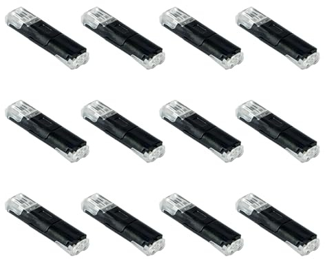 Jetstream 12 Stück 2-Polig Kabel Steckverbinder Stecker, Auto Stecker Steckverbindung Steckverbinder, Steckverbindung, kompatibel mit Fahrzeuge, Lautsprecher und Andere Elektronische Geräte