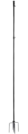 Aumotop 10 Fuß Fahnenmast aus Edelstahl für den Garten, Rostfreier Fahnenmast für den Außenbereich mit Einstellbarer Höhe Starke Windbeständigkeit, 1 X Bodenfahnenmast (10 Teile) Im Lieferumfang