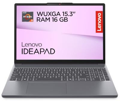 Lenovo IdeaPad Slim 3 | Laptop | Ryzen 5 | 16GB | 512GB | Ohne Netzteil | 15.3 WUXGA Display | AMD Ryzen 5 150 | 512GB SSD | 16GB RAM | AMD Radeon 660M Grafik | QWERTZ | Windows 11 | Grau