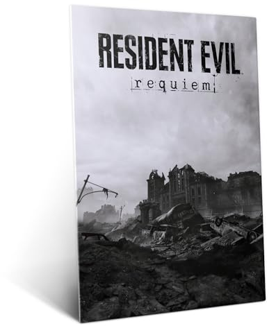 Displate Metallposter Resident Evil Resident Evil Requiem Wanddeko Poster für Schlafzimmer Magnetische Befestigung 32 x 45 cm